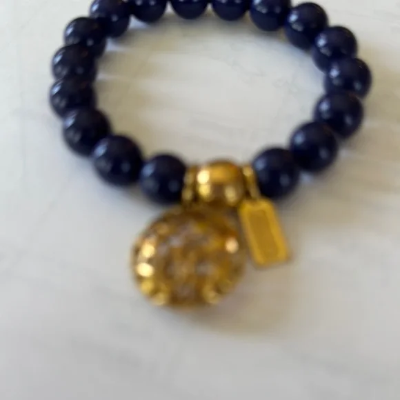 Coach Midnight Blue Bracelet with Gold Accents - Picture 2 of 2
